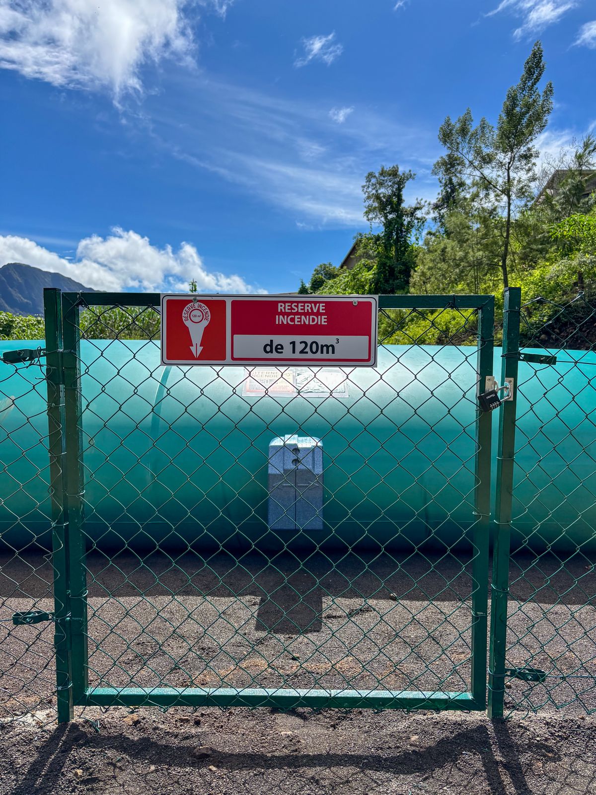 Réserve incendie 120m3 à La Réunion